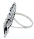 Genuine Sterling Silver Leaf Southwest Jewelry Ring Size 7 UX31939